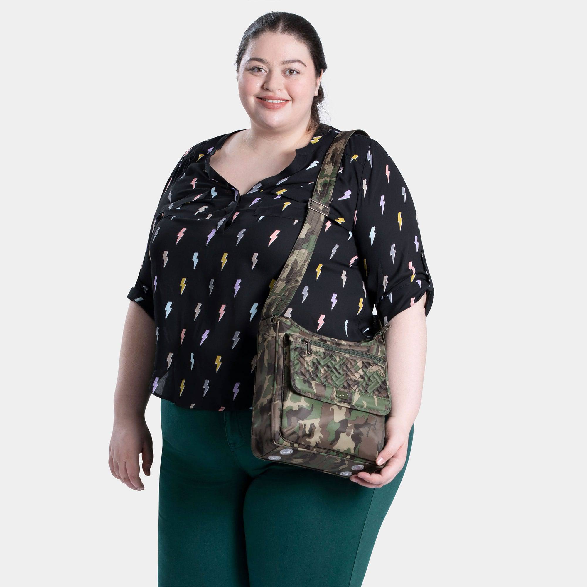 Hopscotch Crossbody Bag - CAMO GREEN - Hopscotch_CamoGreen_Model_3e2b04c4-399c-490b-bb7b-dda0a2c858e3